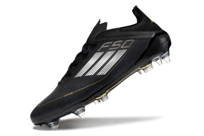 Men's Adidas F50 Elite SG Soft Ground Low-Tops Football Boots - Black/White