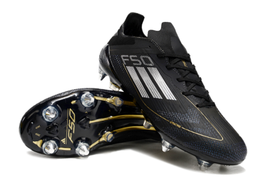 Men's Adidas F50 Elite SG Soft Ground Low-Tops Football Boots - Black/White