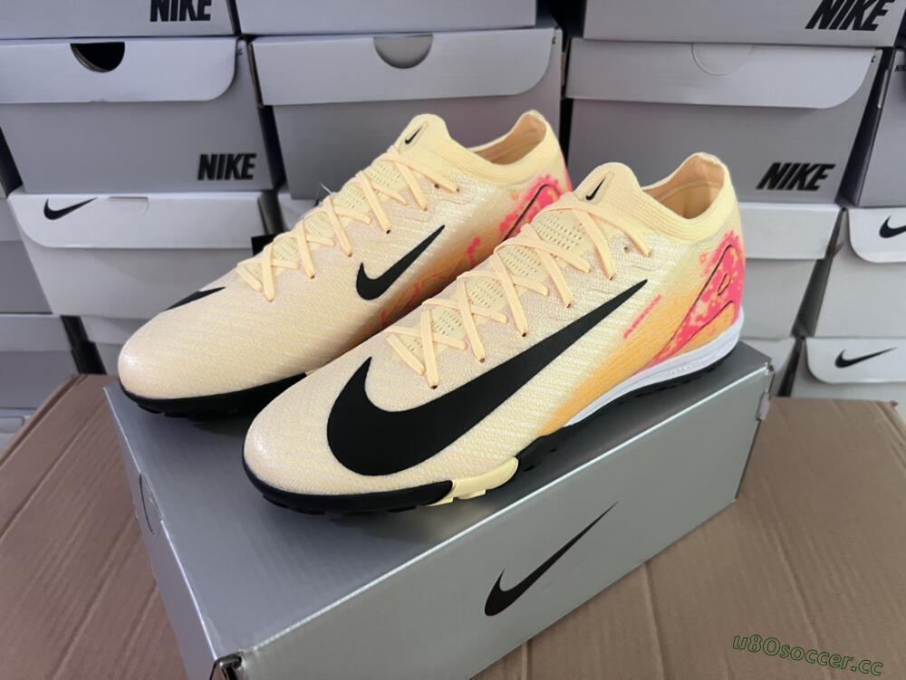 Men's Nike Air Zoom Mercurial Vapor 16 Elit TF Artificial Turf Low-Tops Football Shoes - Yellow/Black/Red