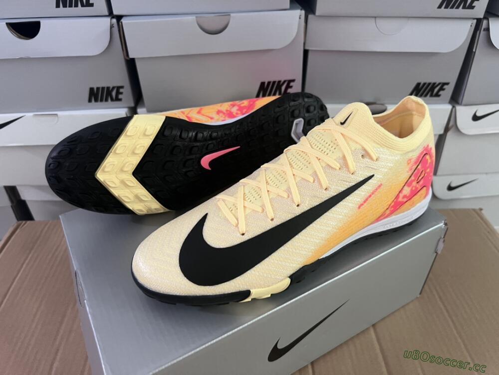 Men's Nike Air Zoom Mercurial Vapor 16 Elit TF Artificial Turf Low-Tops Football Shoes - Yellow/Black/Red
