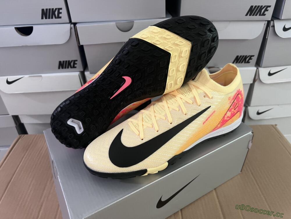 Men's Nike Air Zoom Mercurial Vapor 16 Elit TF Artificial Turf Low-Tops Football Shoes - Yellow/Black/Red