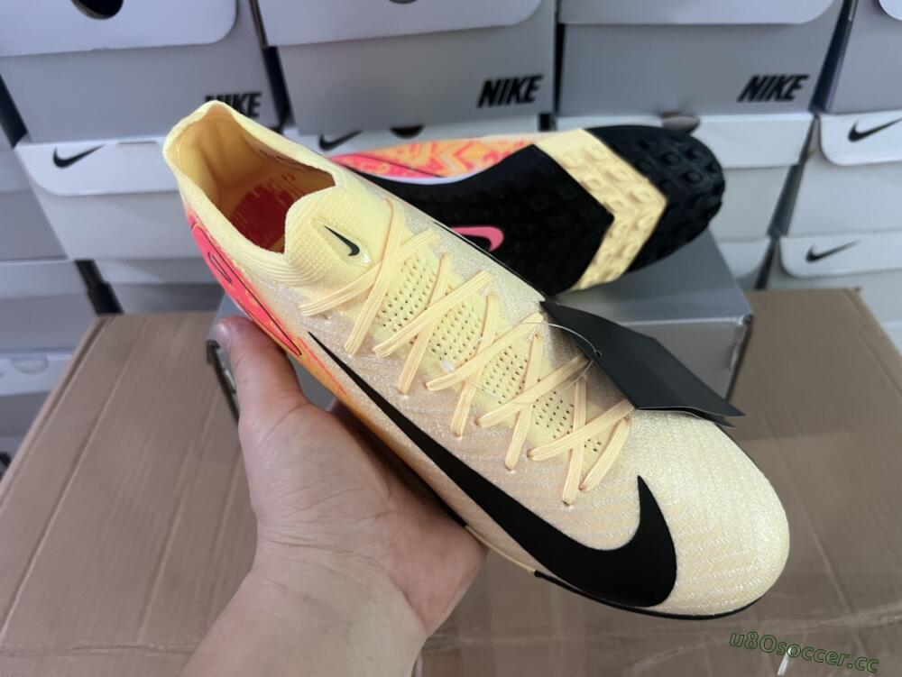Men's Nike Air Zoom Mercurial Vapor 16 Elit TF Artificial Turf Low-Tops Football Shoes - Yellow/Black/Red