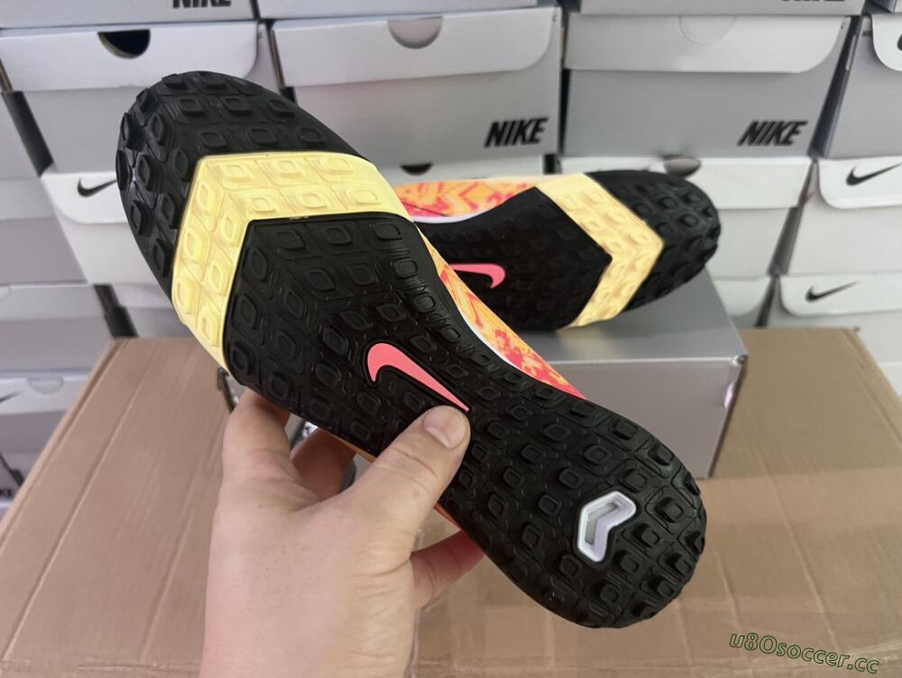 Men's Nike Air Zoom Mercurial Vapor 16 Elit TF Artificial Turf Low-Tops Football Shoes - Yellow/Black/Red