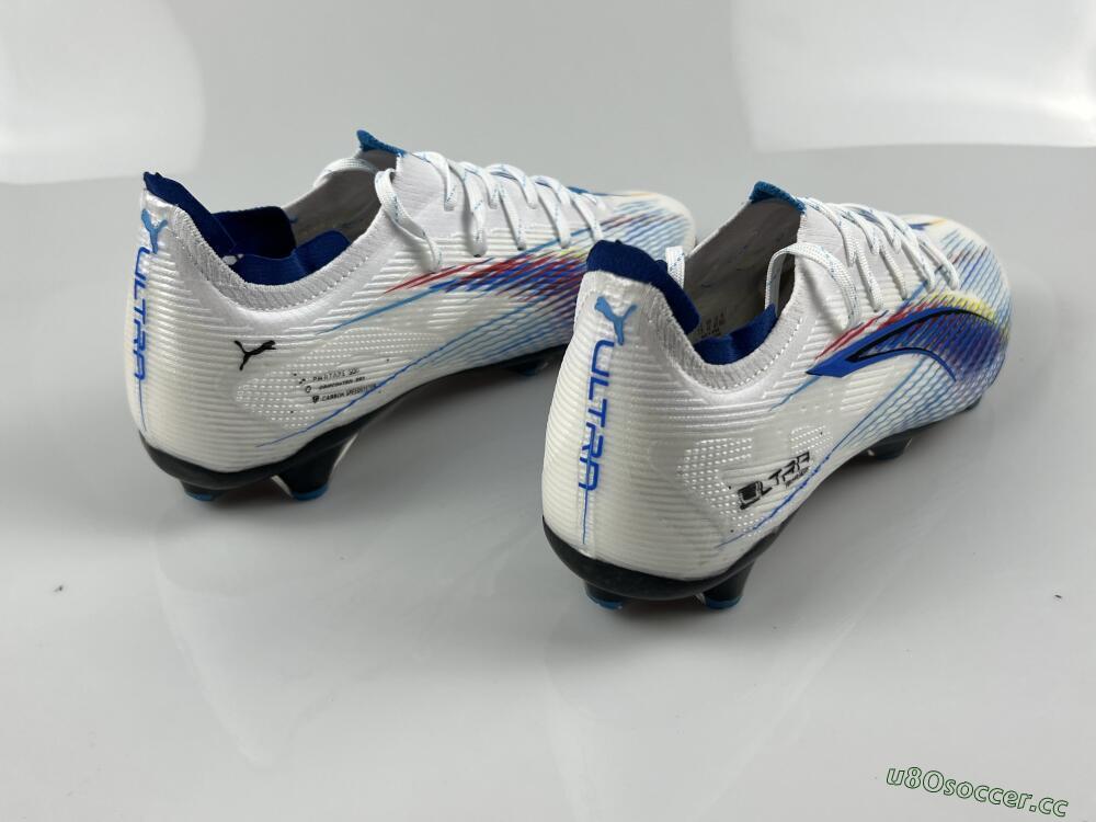 Men's Puma Ultra 5 Ultimate FG Firm Ground Low-Tops Football Boots - Blue/White/Black