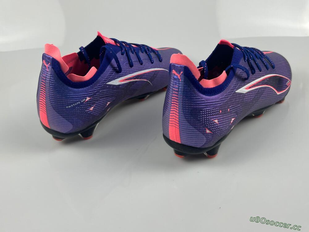 Men's Puma Ultra 5 Ultimate FG Firm Ground Low-Tops Football Boots - Blue/Pink/White