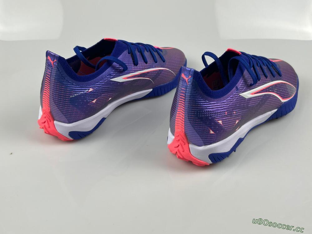 Men's Puma Ultra 5 Ultimate TF Artificial Turf Low-Tops Football Shoes - Purple/Red/White