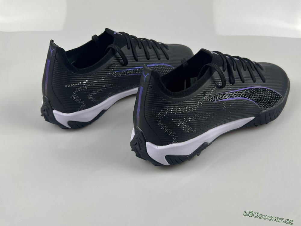 Men's Puma Ultra 5 Ultimate TF Artificial Turf Low-Tops Football Shoes - Black/Blue/White