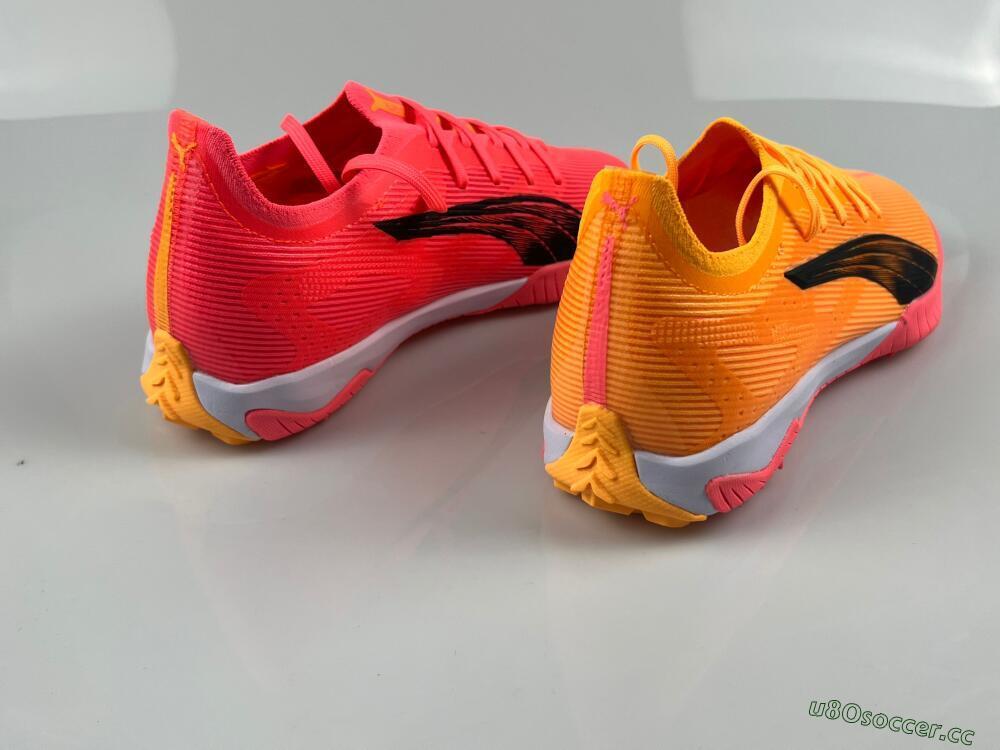 Men's Puma Ultra 5 Ultimate TF Artificial Turf Low-Tops Football Shoes - Red/Black/White