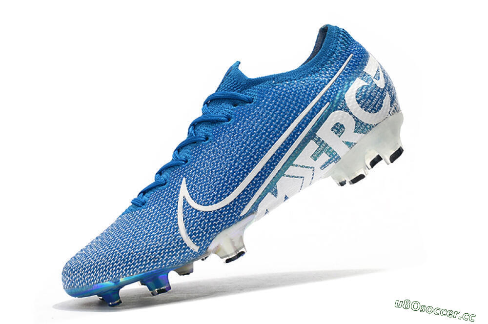 Unisex Nike Mercurial Vapor 13 Elite FG Firm Ground Low-Tops Football Boots - Blue/White 8