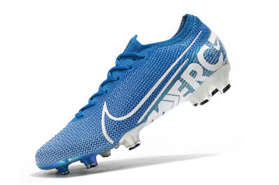 Unisex Nike Mercurial Vapor 13 Elite FG Firm Ground Low-Tops Football Boots - Blue/White