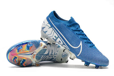 Unisex Nike Mercurial Vapor 13 Elite FG Firm Ground Low-Tops Football Boots - Blue/White