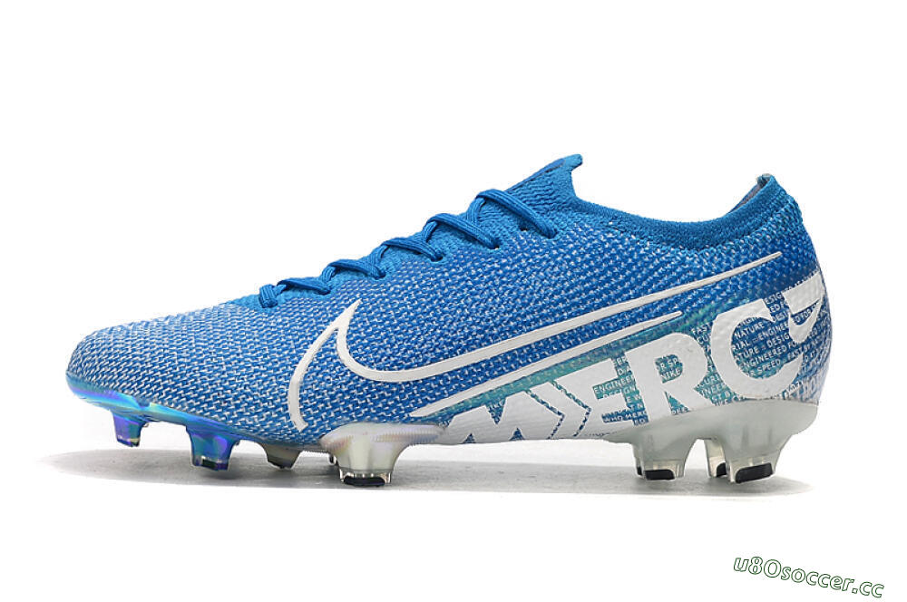 Unisex Nike Mercurial Vapor 13 Elite FG Firm Ground Low-Tops Football Boots - Blue/White 0