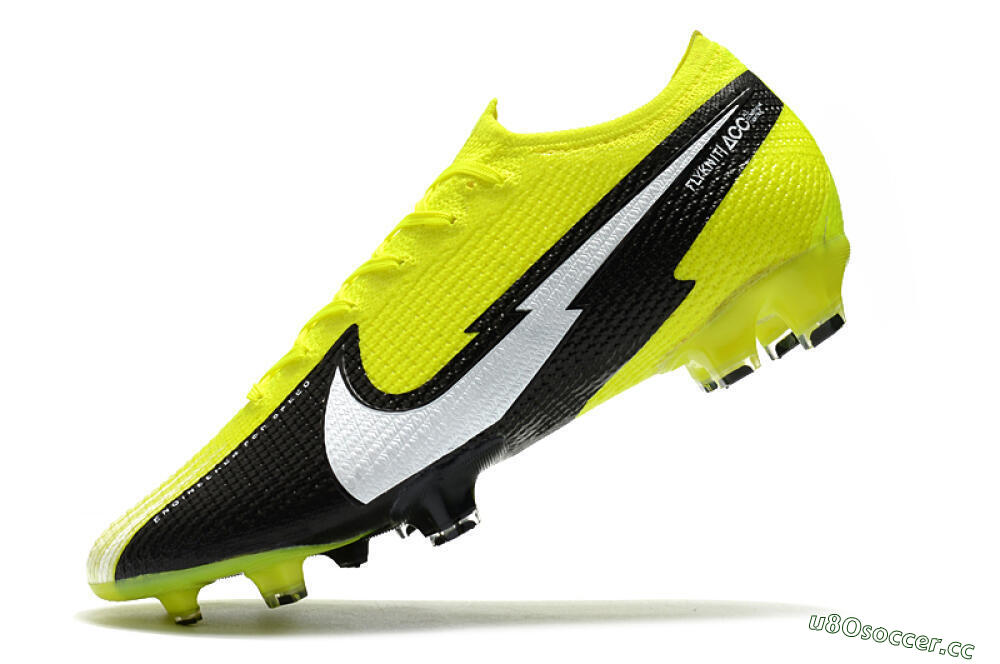 Men's Nike Mercurial Vapor 13 Elite FG Firm Ground Low-Tops Football Boots - Yellow/White/Black 5
