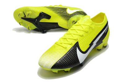 Men's Nike Mercurial Vapor 13 Elite FG Firm Ground Low-Tops Football Boots - Yellow/White/Black