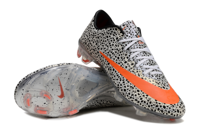 Men's Nike Mercurial Vapor 10 FG Firm Ground Low-Tops Football Boots - Black/White/Red