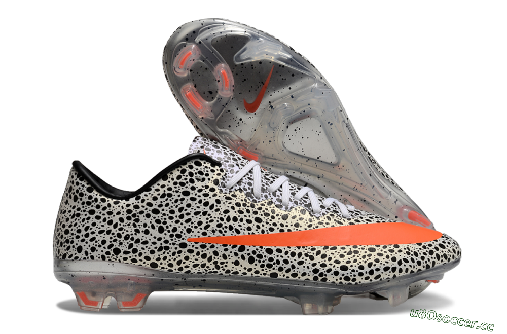 Men's Nike Mercurial Vapor 10 FG Firm Ground Low-Tops Football Boots - Black/White/Red 2