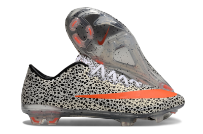 Men's Nike Mercurial Vapor 10 FG Firm Ground Low-Tops Football Boots - Black/White/Red