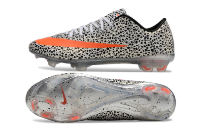 Men's Nike Mercurial Vapor 10 FG Firm Ground Low-Tops Football Boots - Black/White/Red