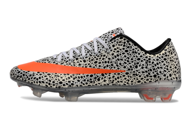 Men's Nike Mercurial Vapor 10 FG Firm Ground Low-Tops Football Boots - Black/White/Red