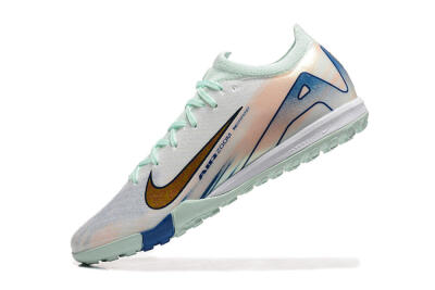 Men's Nike Air Zoom Mercurial Vapor 16 Elite TF Artificial Turf Low-Tops Football Shoes - Jade/Blue/Gold
