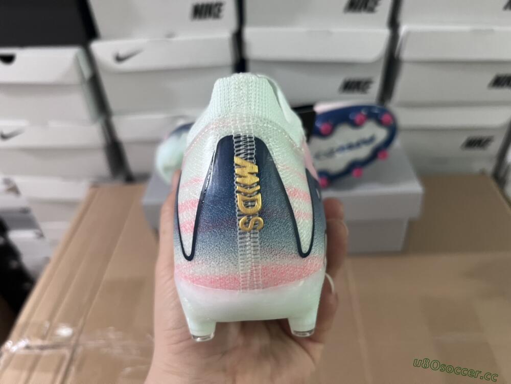 Unisex Nike Air Zoom Mercurial Vapor 16 Elite AG Artificial Grass Low-Tops Football Boots - Jade/Yellow/Pink/Blue
