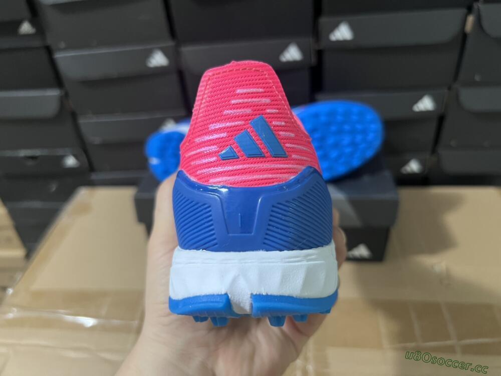 Men's Adidas F50 Elite TF Artificial Turf Low-Tops Football Shoes - Blue/Pink/White