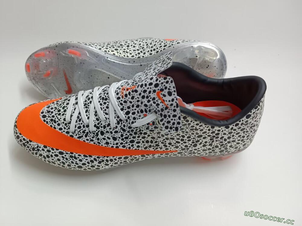 Men's Nike Mercurial Vapor 10 FG Firm Ground Low-Tops Football Boots - Black/White/Red