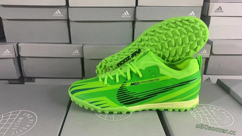 Men's Nike Air Zoom Mercurial Vapor 15 Pro TF Artificial Turf Low-Tops Football Shoes - Green/Black/Yellow