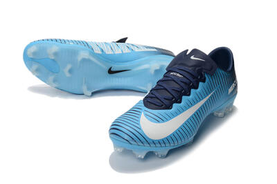 Men's Nike Mercurial Vapor 11 FG Firm Ground Low-Tops Football Boots - Blue/White/Black