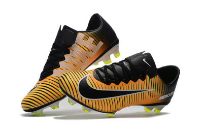 Men's Nike Mercurial Vapor 11 FG Firm Ground Low-Tops Football Boots - Orange/Black/White