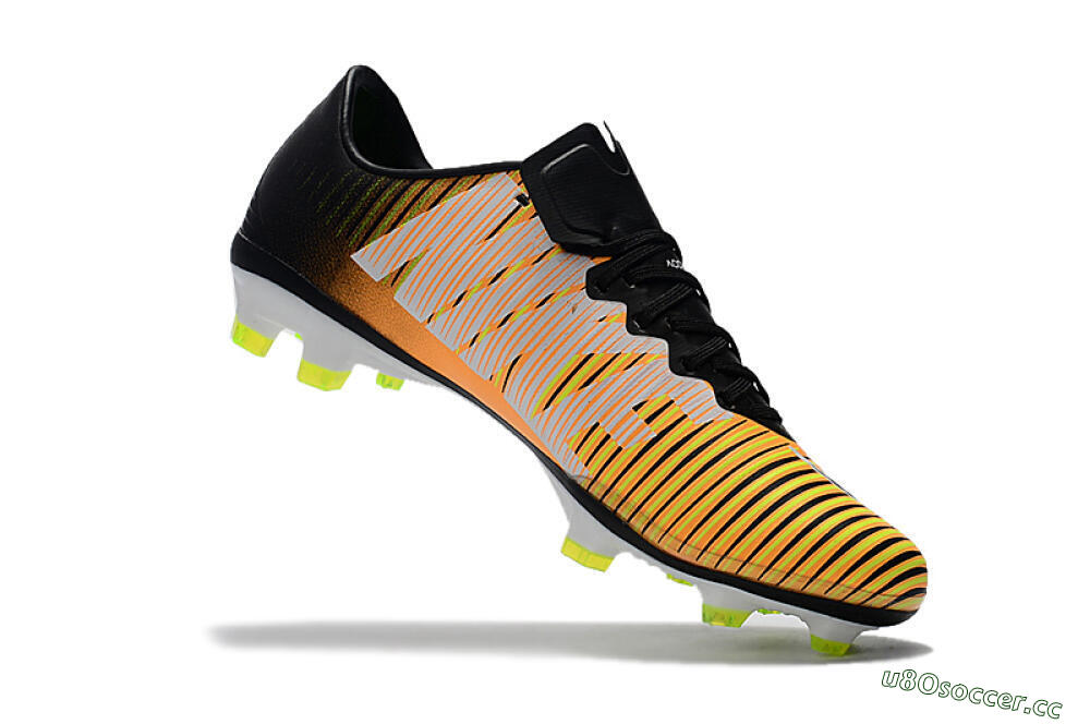 Men's Nike Mercurial Vapor 11 FG Firm Ground Low-Tops Football Boots - Orange/Black/White 7