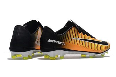 Men's Nike Mercurial Vapor 11 FG Firm Ground Low-Tops Football Boots - Orange/Black/White