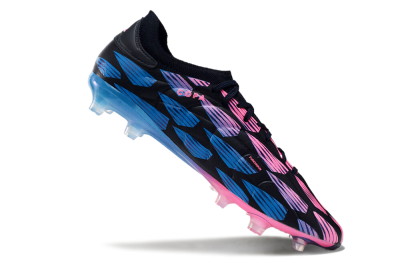 Men's Adidas Copa Pure 2 FG Firm Ground Low-Tops Football Boots - Black/Pink/Blue