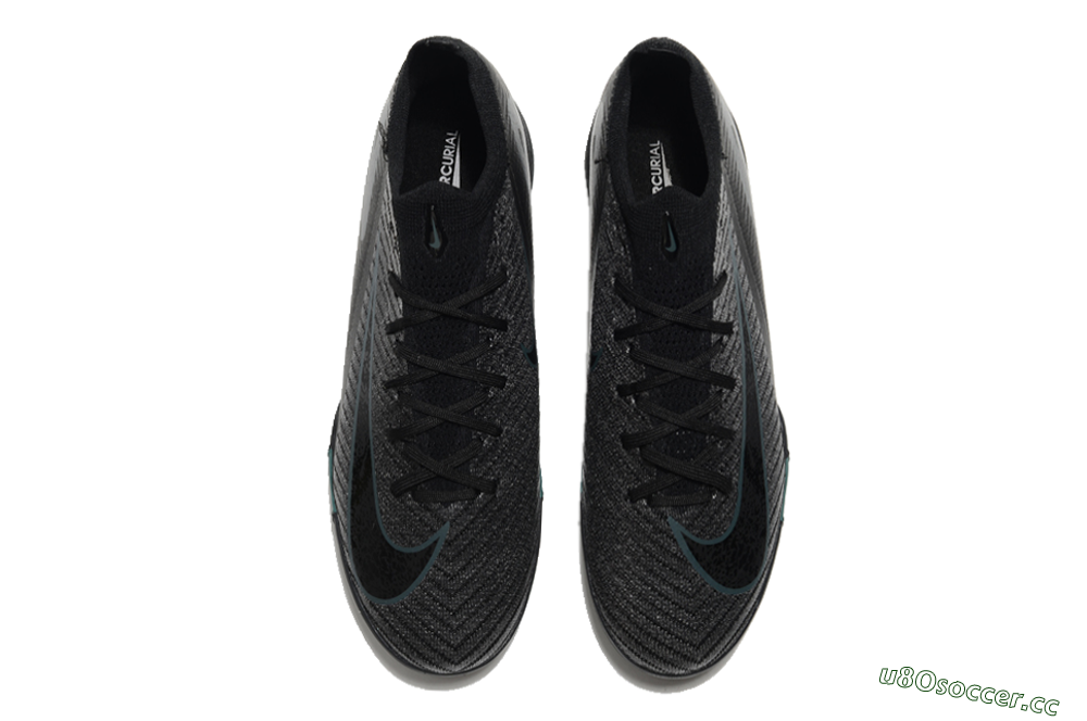 Unisex Nike Air Zoom Mercurial Vapor 16 Elite TF Artificial Turf Low-Tops Football Shoes - Black/Blue/Grey 7