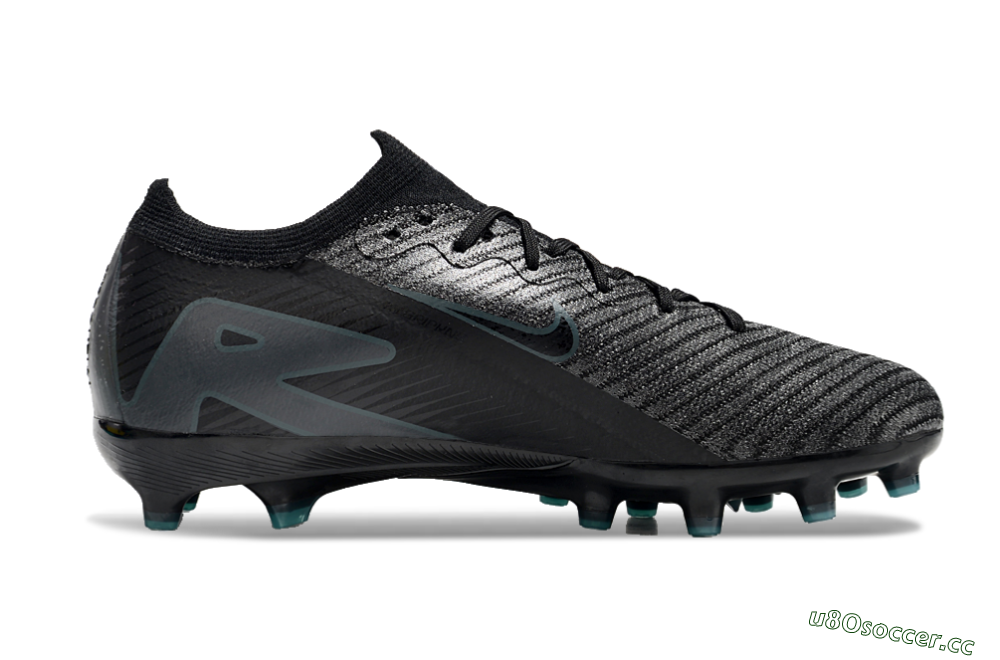 Unisex Nike Air Zoom Mercurial Vapor 16 Elite AG Artificial Grass Low-Tops Football Boots - Black/Grey/Blue 5