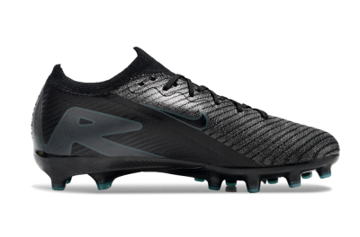 Unisex Nike Air Zoom Mercurial Vapor 16 Elite AG Artificial Grass Low-Tops Football Boots - Black/Grey/Blue