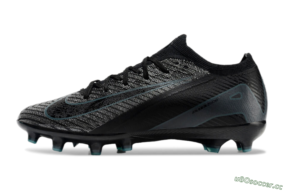 Unisex Nike Air Zoom Mercurial Vapor 16 Elite AG Artificial Grass Low-Tops Football Boots - Black/Grey/Blue 0