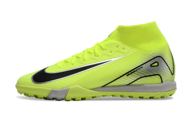 Unisex Nike Air Zoom Mercurial Superfly 10 Elite TF Artificial Turf High-Tops Football Shoes - Yellow/Silver/Black