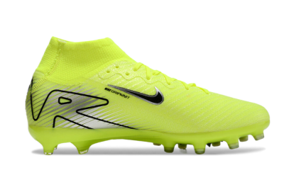 Unisex Nike Air Zoom Mercurial Superfly 10 Elite AG Artificial Grass High-Tops Football Boots - Yellow/Silver/Black
