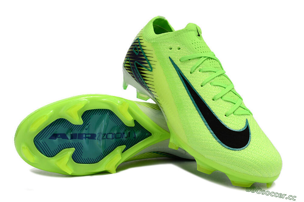 Unisex Nike Air Zoom Mercurial Vapor 16 Elite FG Firm Ground Low-Tops Football Boots - Green/Black 3