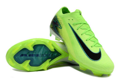 Unisex Nike Air Zoom Mercurial Vapor 16 Elite FG Firm Ground Low-Tops Football Boots - Green/Black