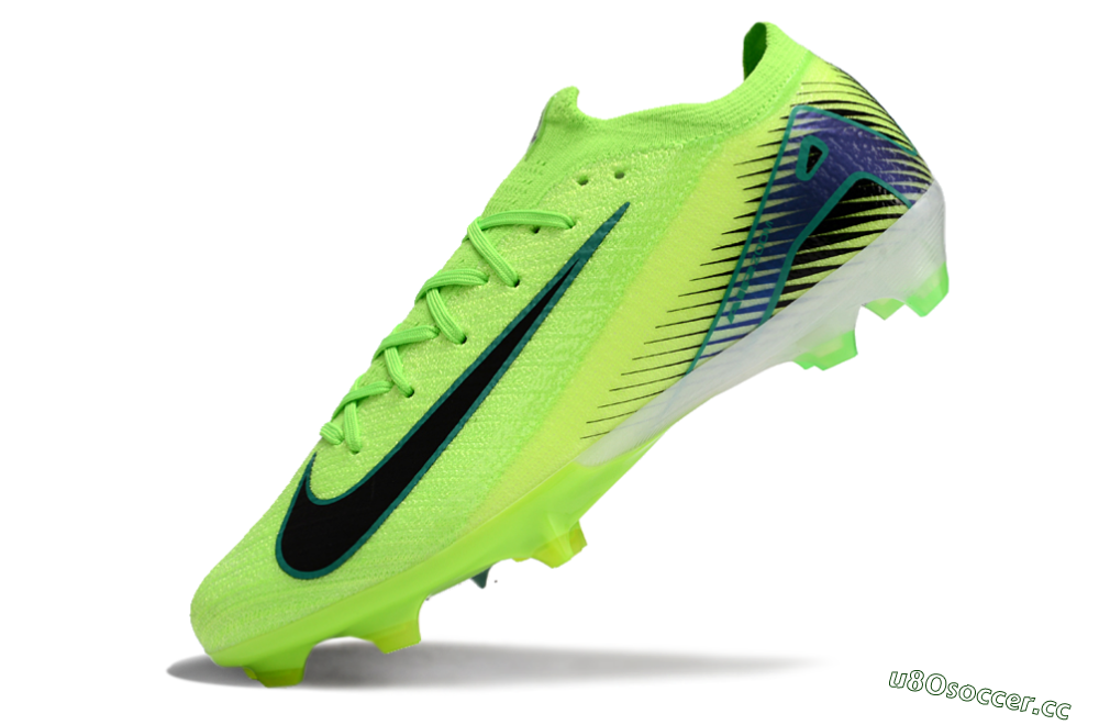 Unisex Nike Air Zoom Mercurial Vapor 16 Elite FG Firm Ground Low-Tops Football Boots - Green/Black 5