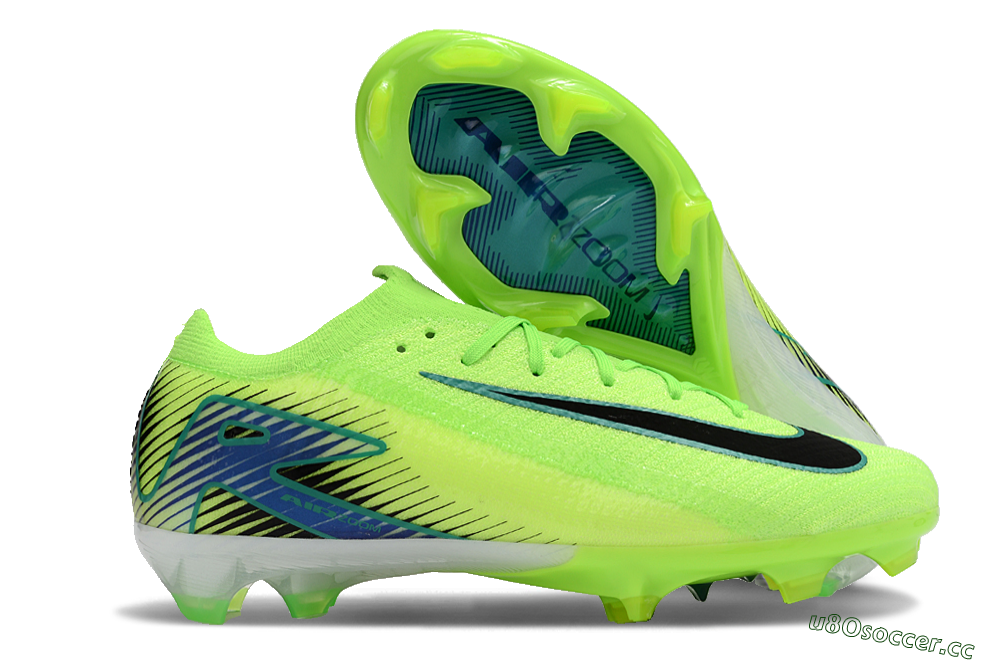 Unisex Nike Air Zoom Mercurial Vapor 16 Elite FG Firm Ground Low-Tops Football Boots - Green/Black 2