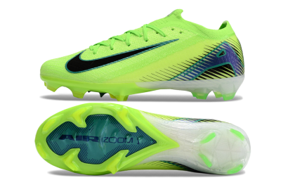 Unisex Nike Air Zoom Mercurial Vapor 16 Elite FG Firm Ground Low-Tops Football Boots - Green/Black