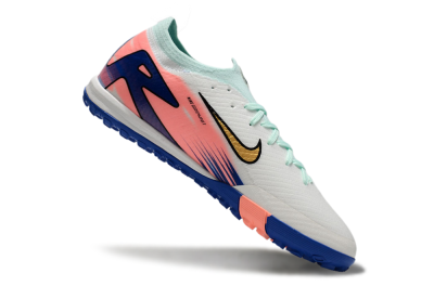 Men's Nike Air Zoom Mercurial Vapor 16 Elite TF Artificial Turf Low-Tops Football Shoes - Jade/Pink/Blue