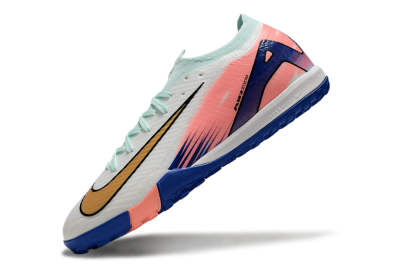 Men's Nike Air Zoom Mercurial Vapor 16 Elite TF Artificial Turf Low-Tops Football Shoes - Jade/Pink/Blue