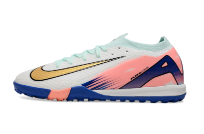 Men's Nike Air Zoom Mercurial Vapor 16 Elite TF Artificial Turf Low-Tops Football Shoes - Jade/Pink/Blue