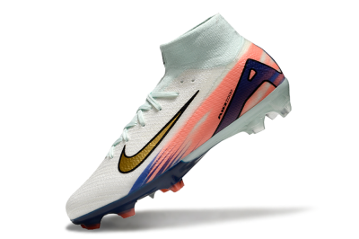 Unisex Nike Air Zoom Mercurial Superfly10 Elite FG Firm Ground High-Tops Football Boots - Jade/Pink/Blue