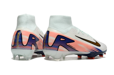 Unisex Nike Air Zoom Mercurial Superfly10 Elite FG Firm Ground High-Tops Football Boots - Jade/Pink/Blue