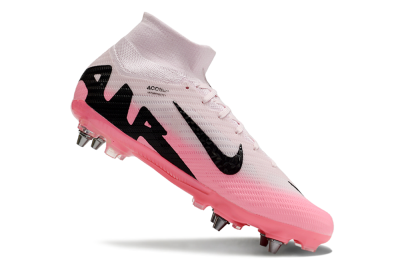 Men's Nike Air Zoom Mercurial Superfly 9 Elite SG Soft Ground High-Tops Football Boots - Pink/Black